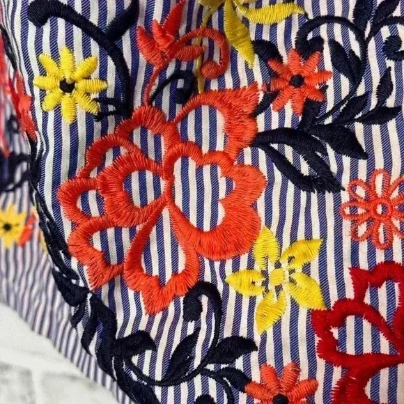 Anthropologie  Romeo & Juliet‎ Couture Embroidered Off Shoulder Dress Sz. Small - Picture 5 of 11